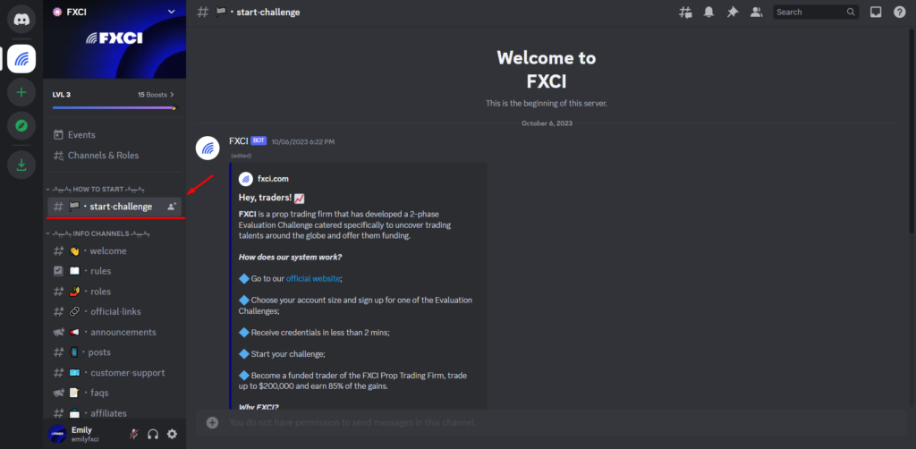 FXCI Discord Server: Fourth Step - Learn How to Start Trading